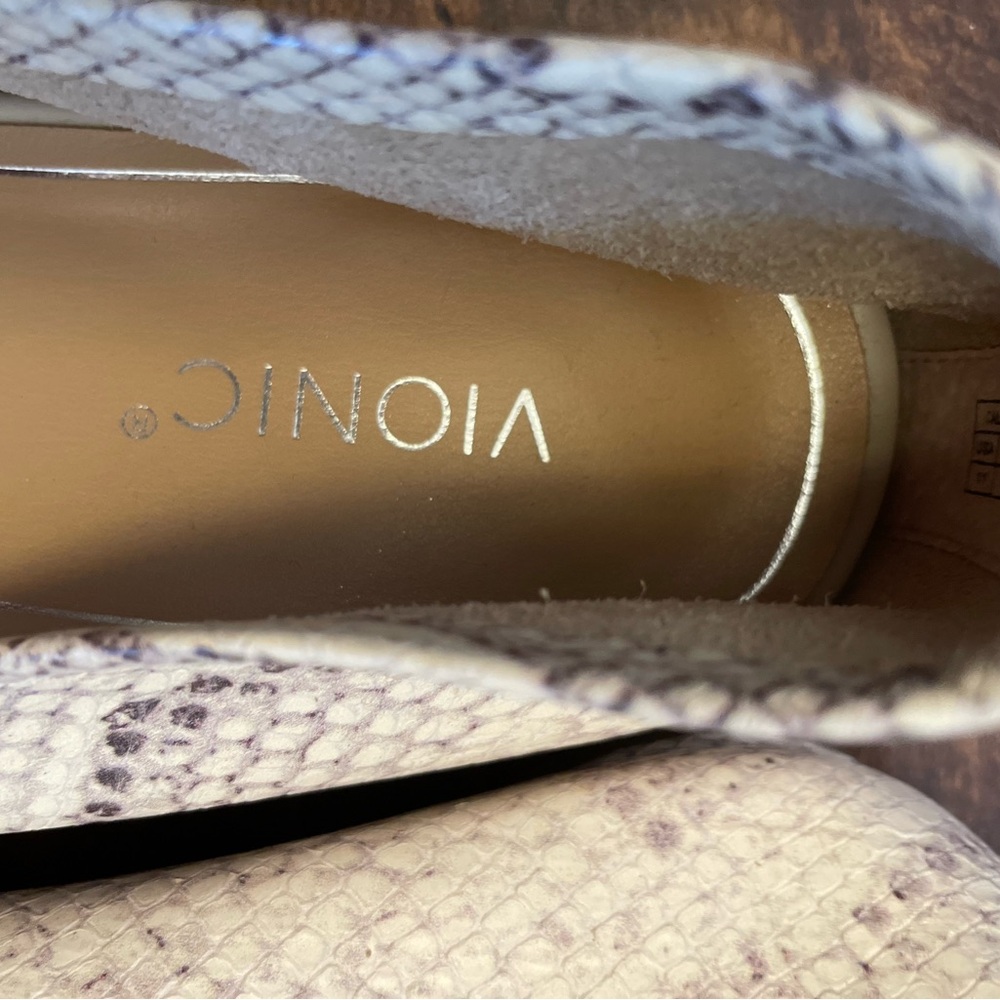 Vionic Leather Snake Pattern Flats - image 4